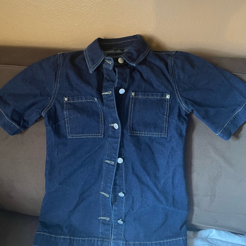 Dark Blue Denim Dress